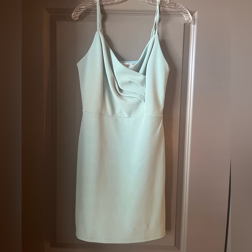 She and Sky Cocktail Dress. Size Small. Light Teal
